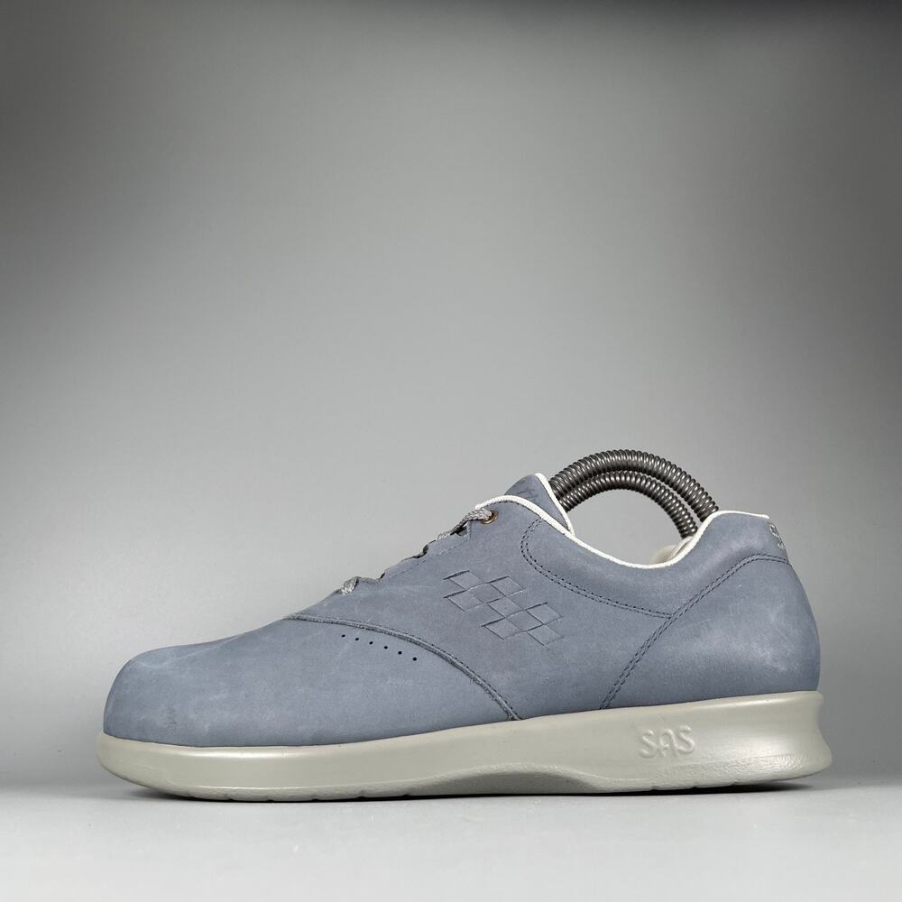 Sas Free Time Women's 9.5 W Gray Nubuck Comfort Walking Shoes Casual Sneaker EUC